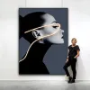 Modern light luxury minimalist figure wall paintings, large-sized decorative paintings for modern living rooms, industrial-style super-large floor-to-ceiling wall paintings Application Scenario